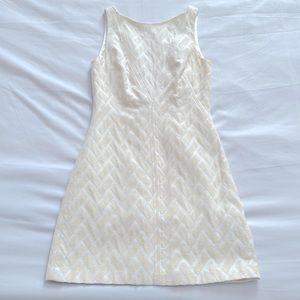 TED BAKER LONDON White & Cream Org Cotton